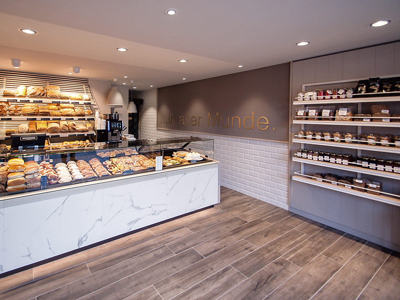 Bäckerei Konzept auf kleinem Raum.